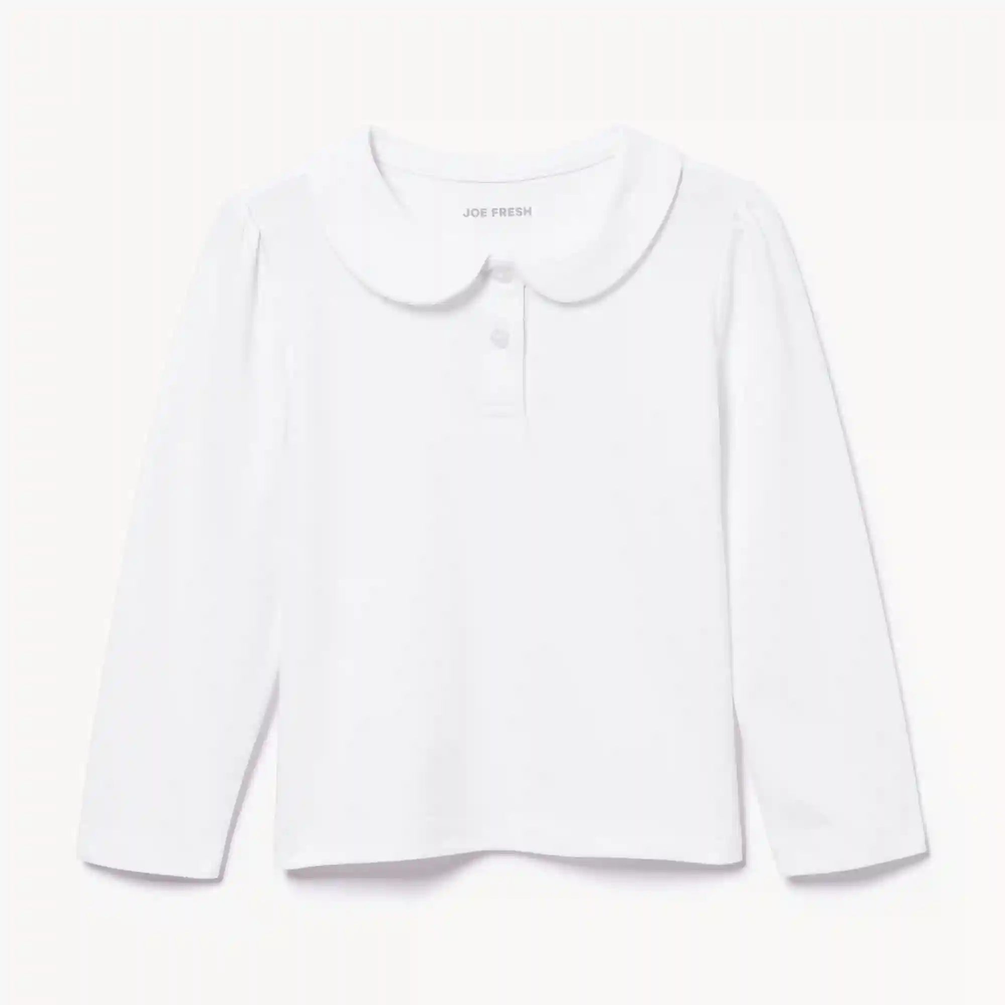 Toddler Girls' Collared Uniform Long Sleeve Top