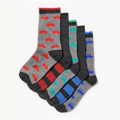 Kid Boys' 5-Pack Crew Socks