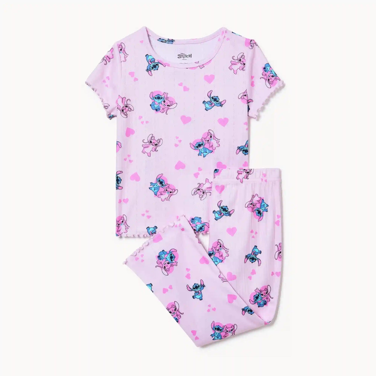 Toddler Girls' Disney Stitch Pointelle Sleep Set