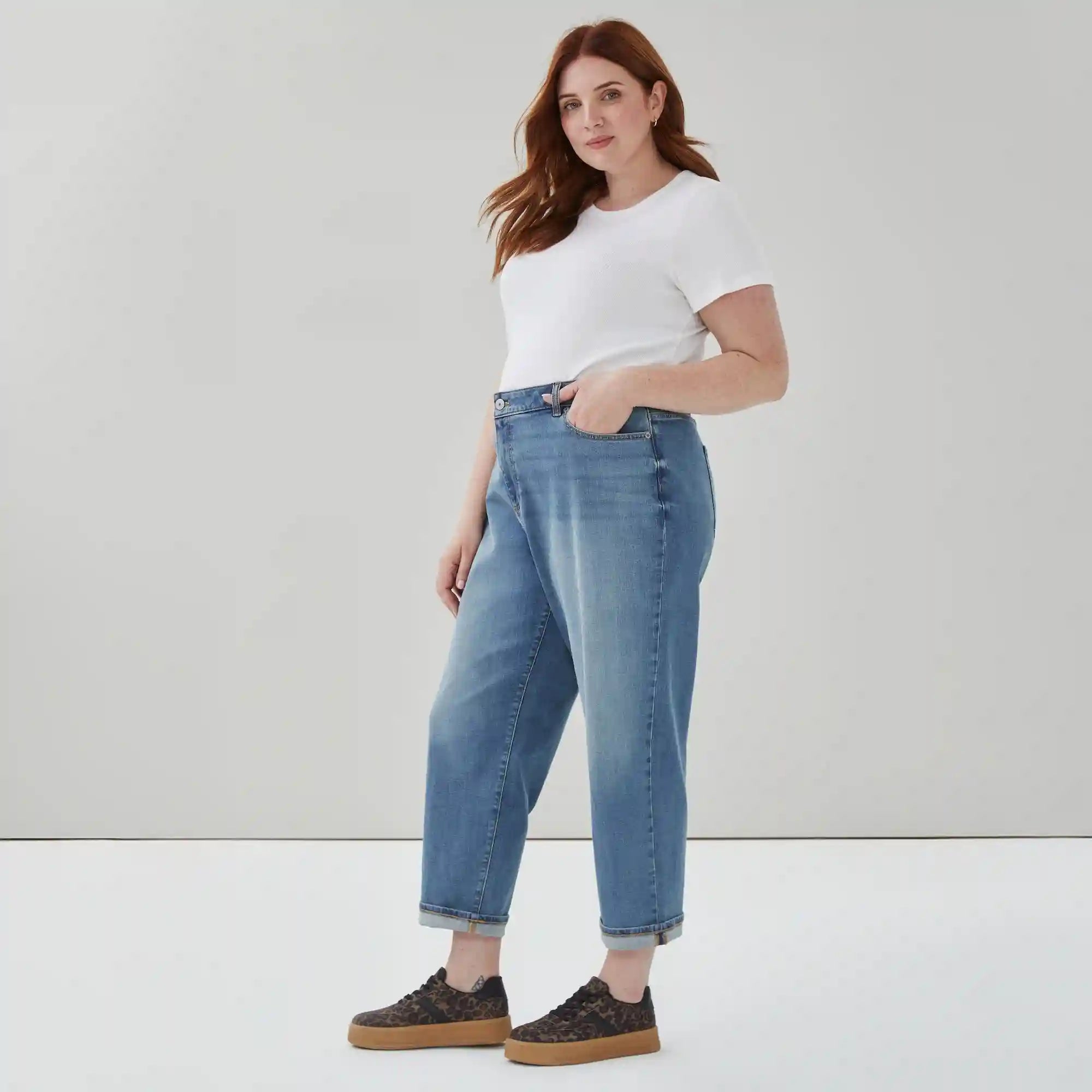Women+ Medium Wash Relaxed Fit Jean