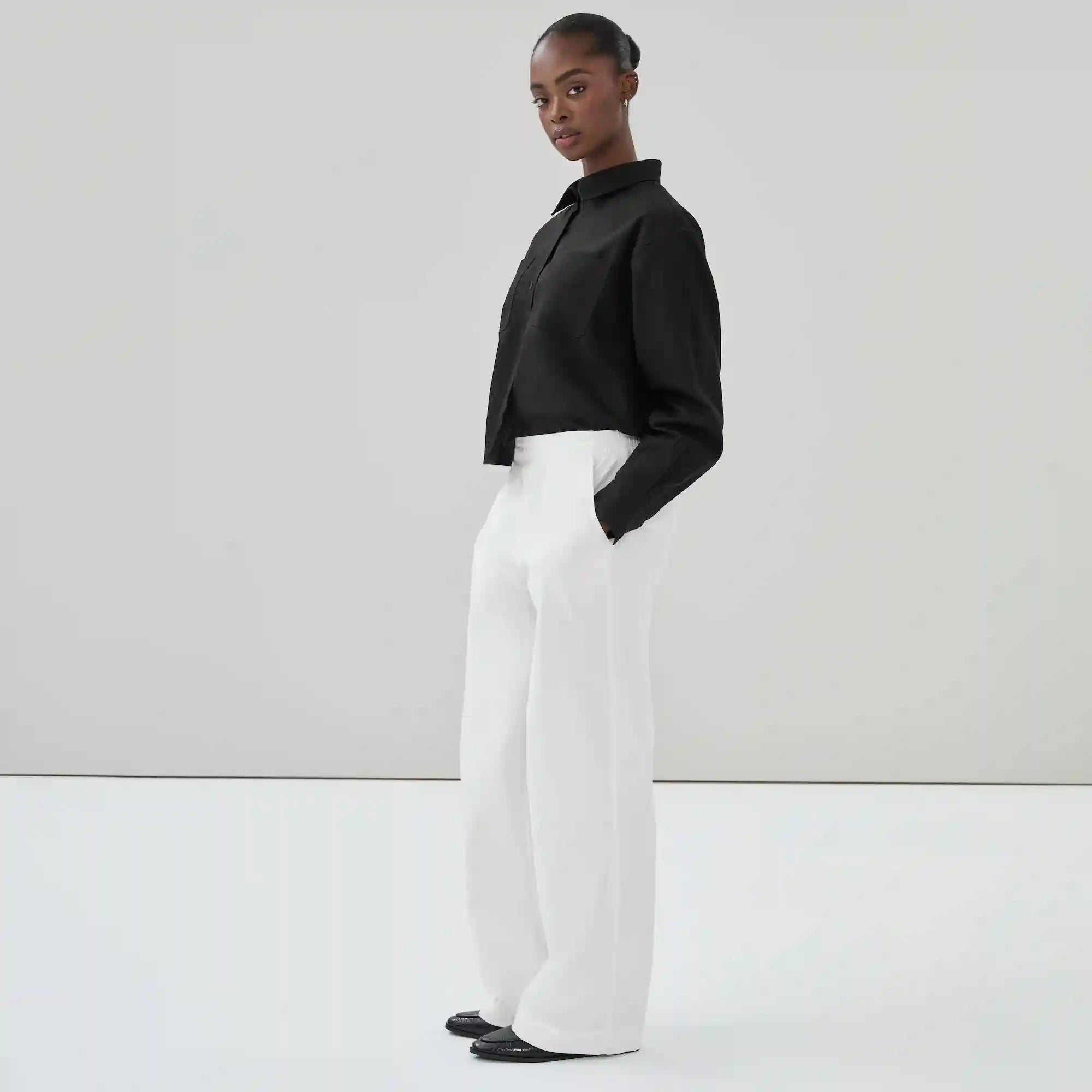 Linen Cotton Wide Leg Pant
