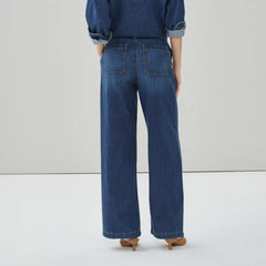 Dark Wash Wide Leg Jean