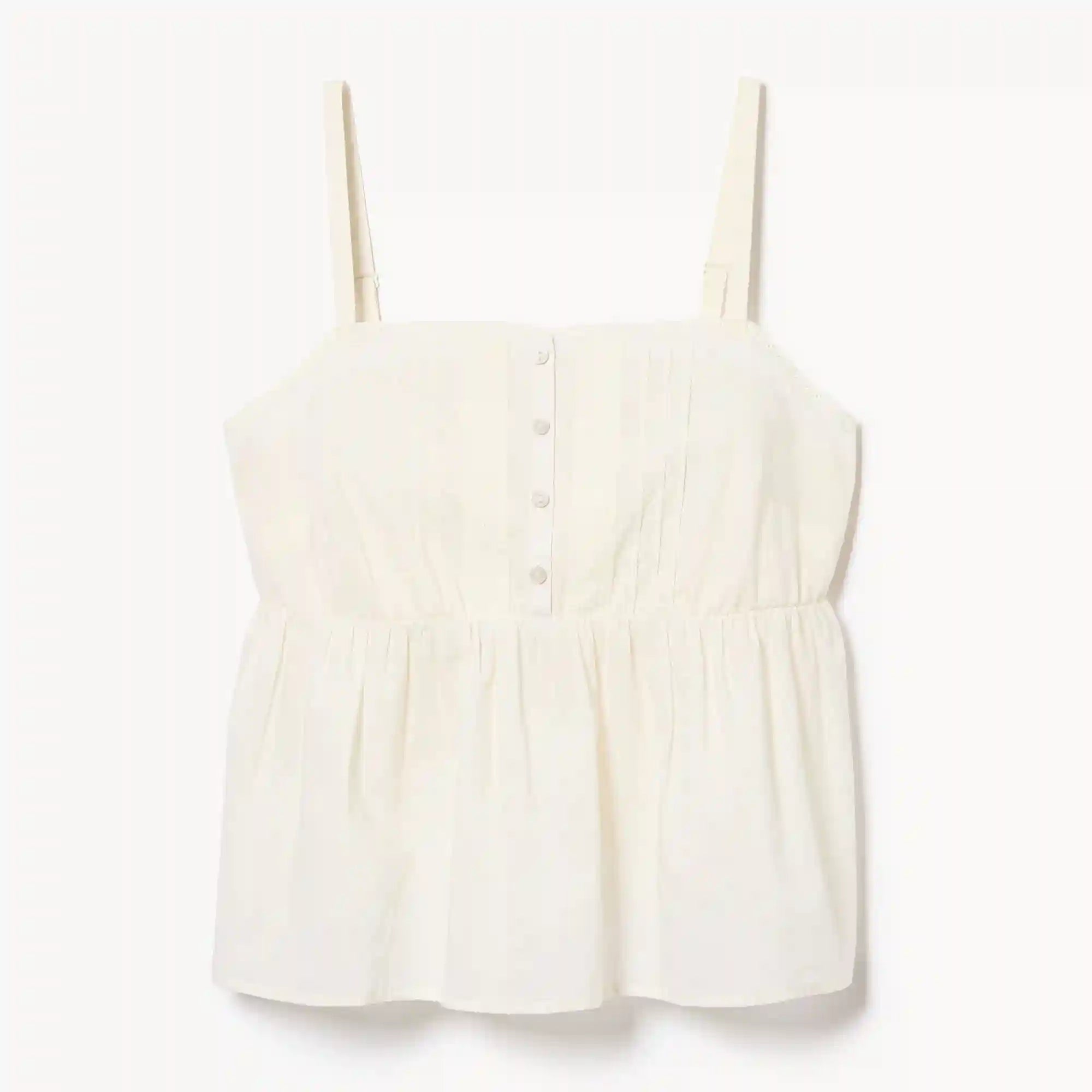 Pintuck Lace Peplum Top