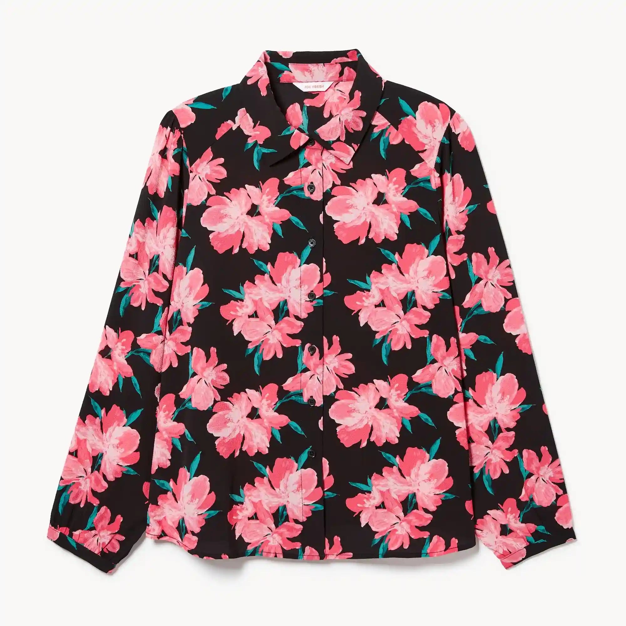 Women+ Crepe Printed Button-Up