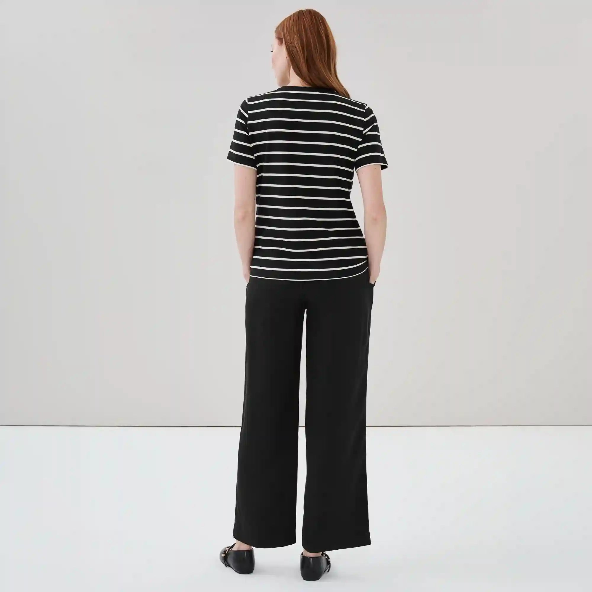 V-Neck Striped T-Shirt