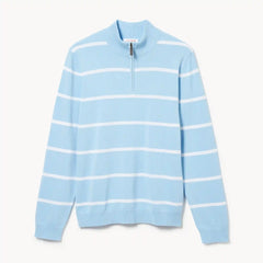 Men's Essential Striped Quarter-Zip Sweater