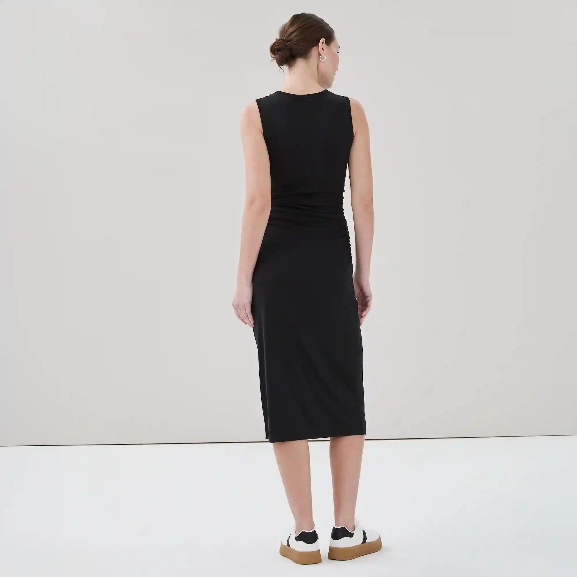 Active Side Ruched Midi Dress