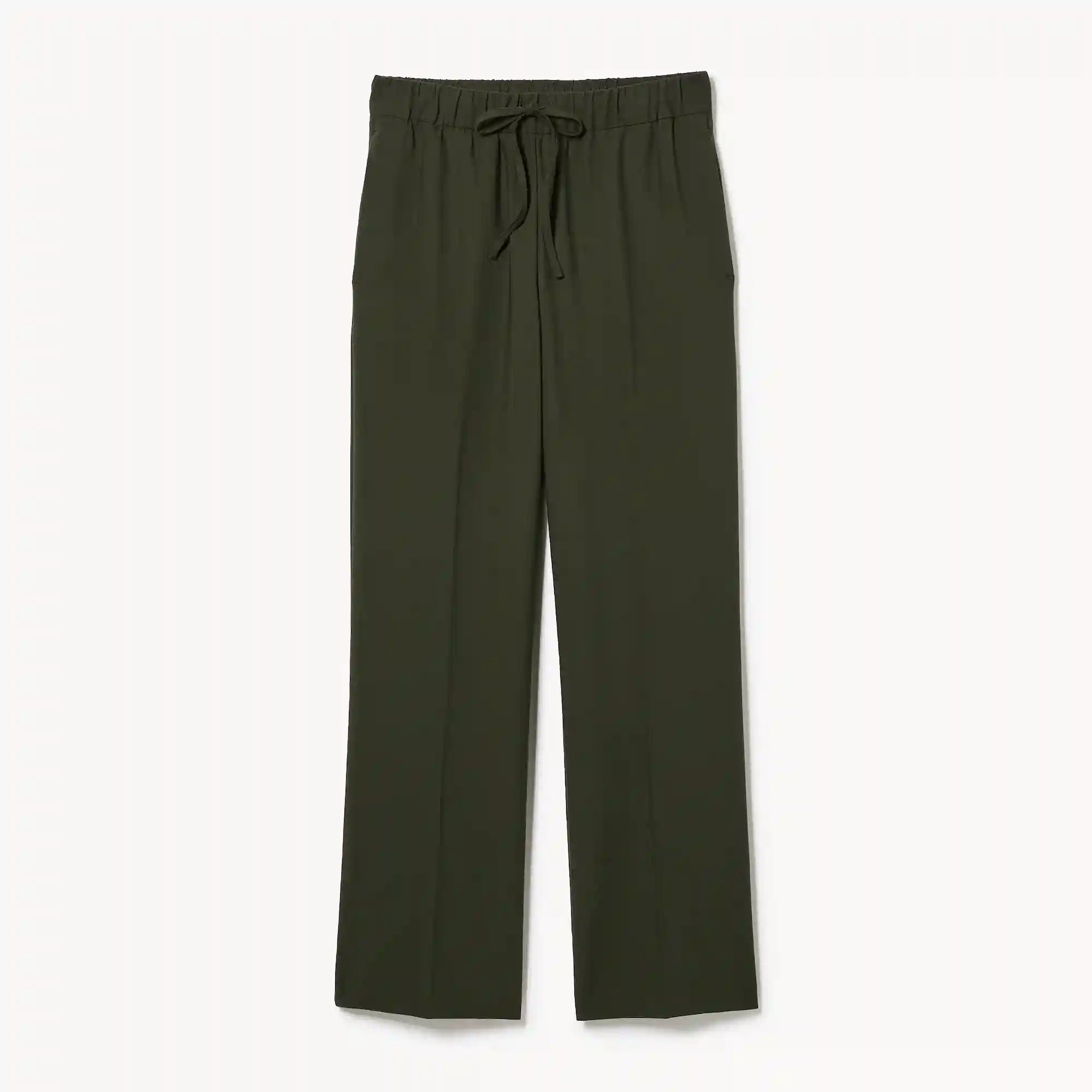 Wide Leg Pull-On Suit Pant