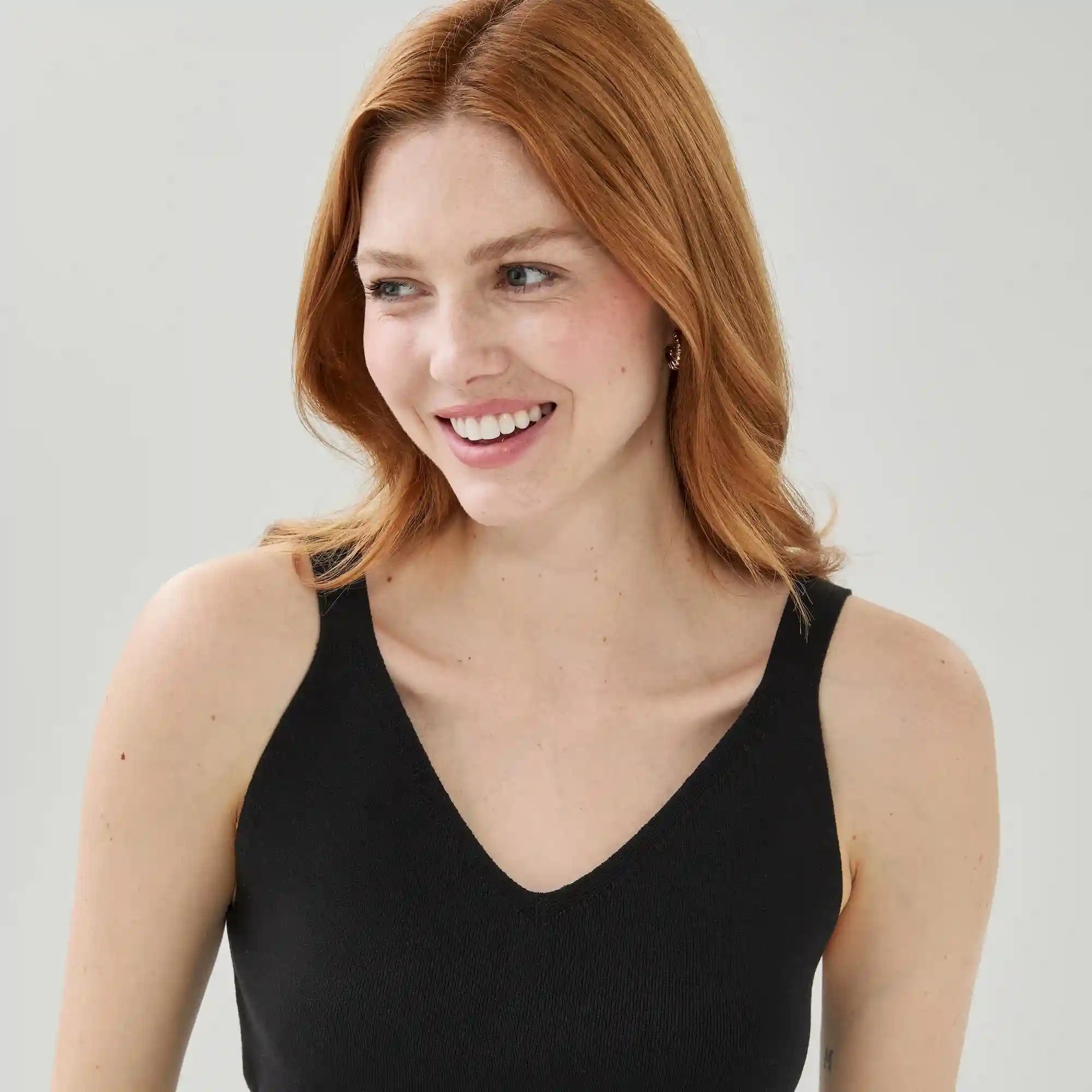 Knit V-Neck Tank