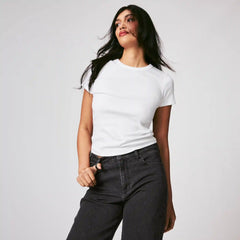 Slim-Fit Ribbed T-Shirt