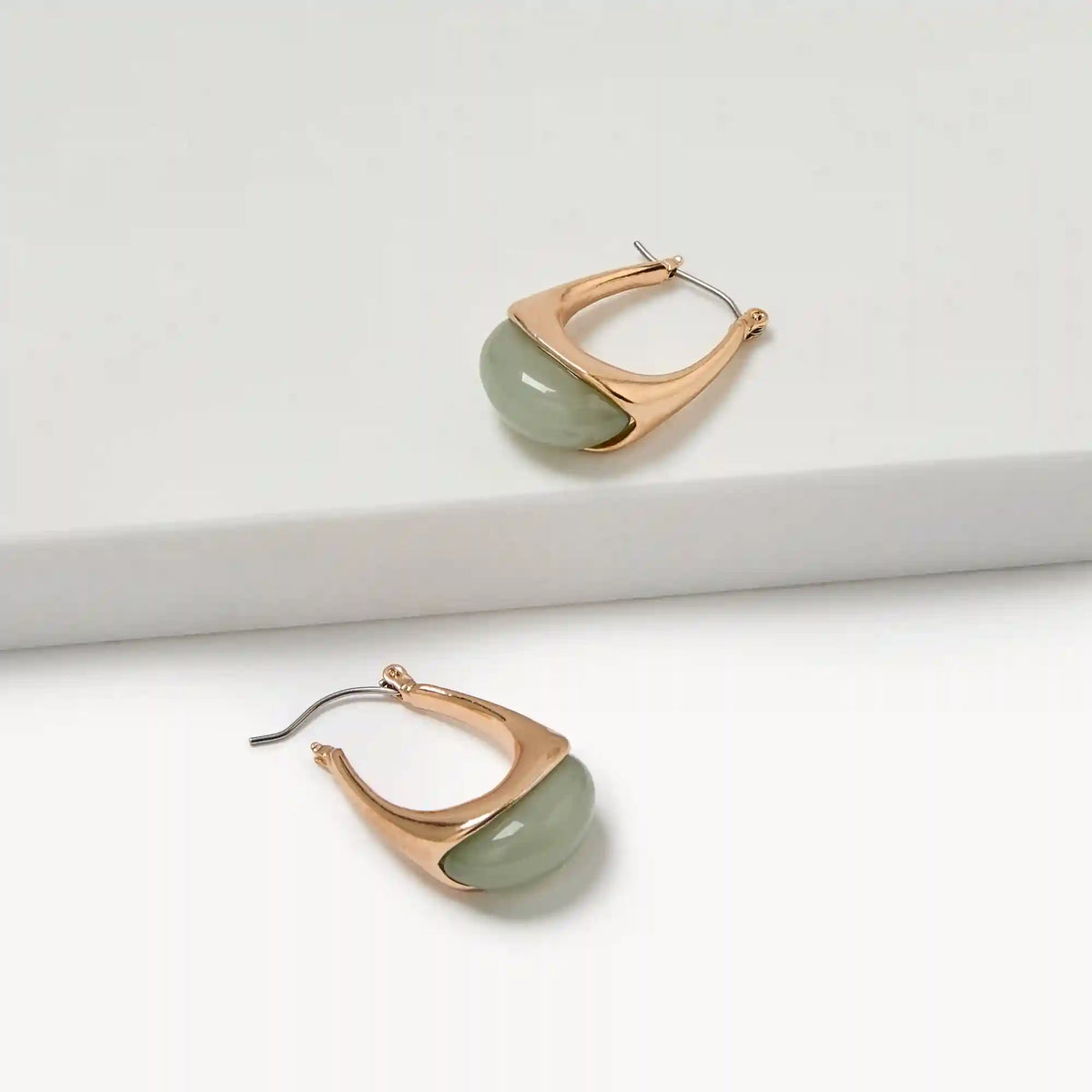 Wide Oval Hoop Earrings