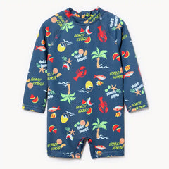 Baby Boys' Printed Rash Guard Swimsuit