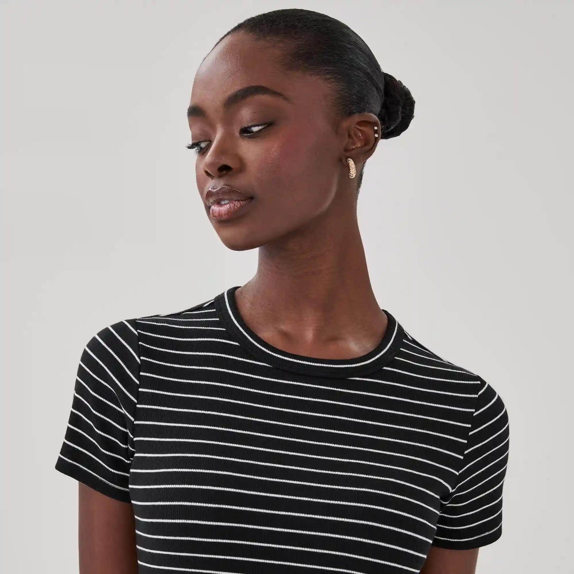 Slim Fit Ribbed T-Shirt