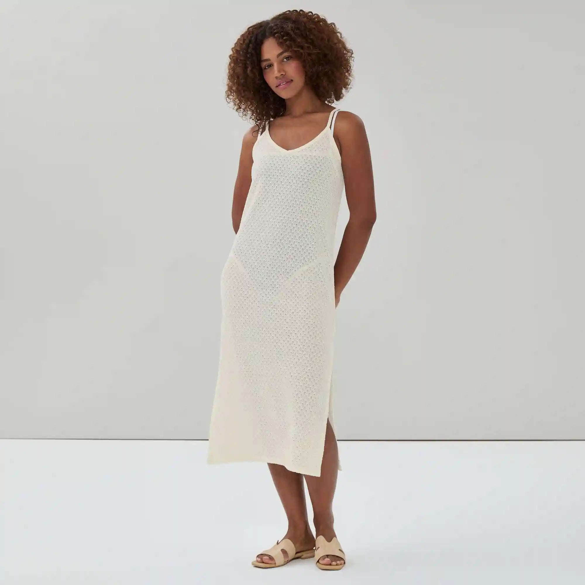 Crochet Cover-Up Maxi Dress