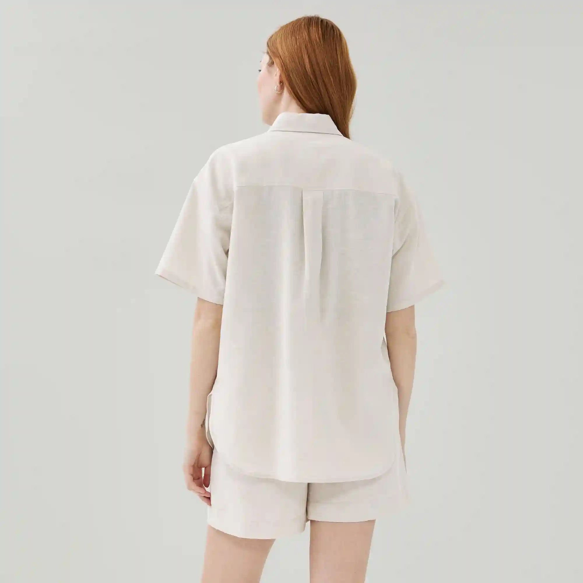 Linen Cotton Camp Shirt