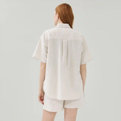 Linen Cotton Camp Shirt