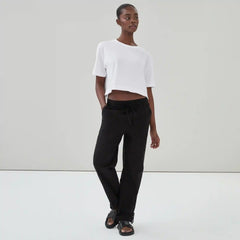 Linen Cotton Roll Cuff Pant