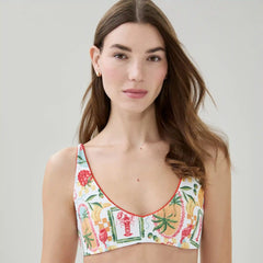 Printed Bikini Top