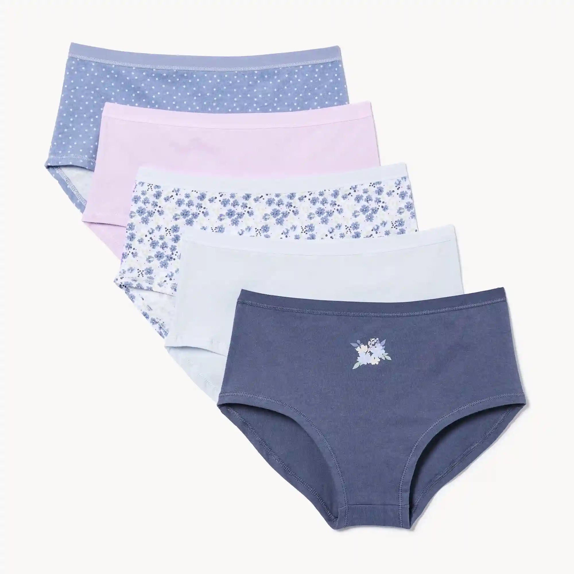 Kid Girls' 5-Pack Boyshort