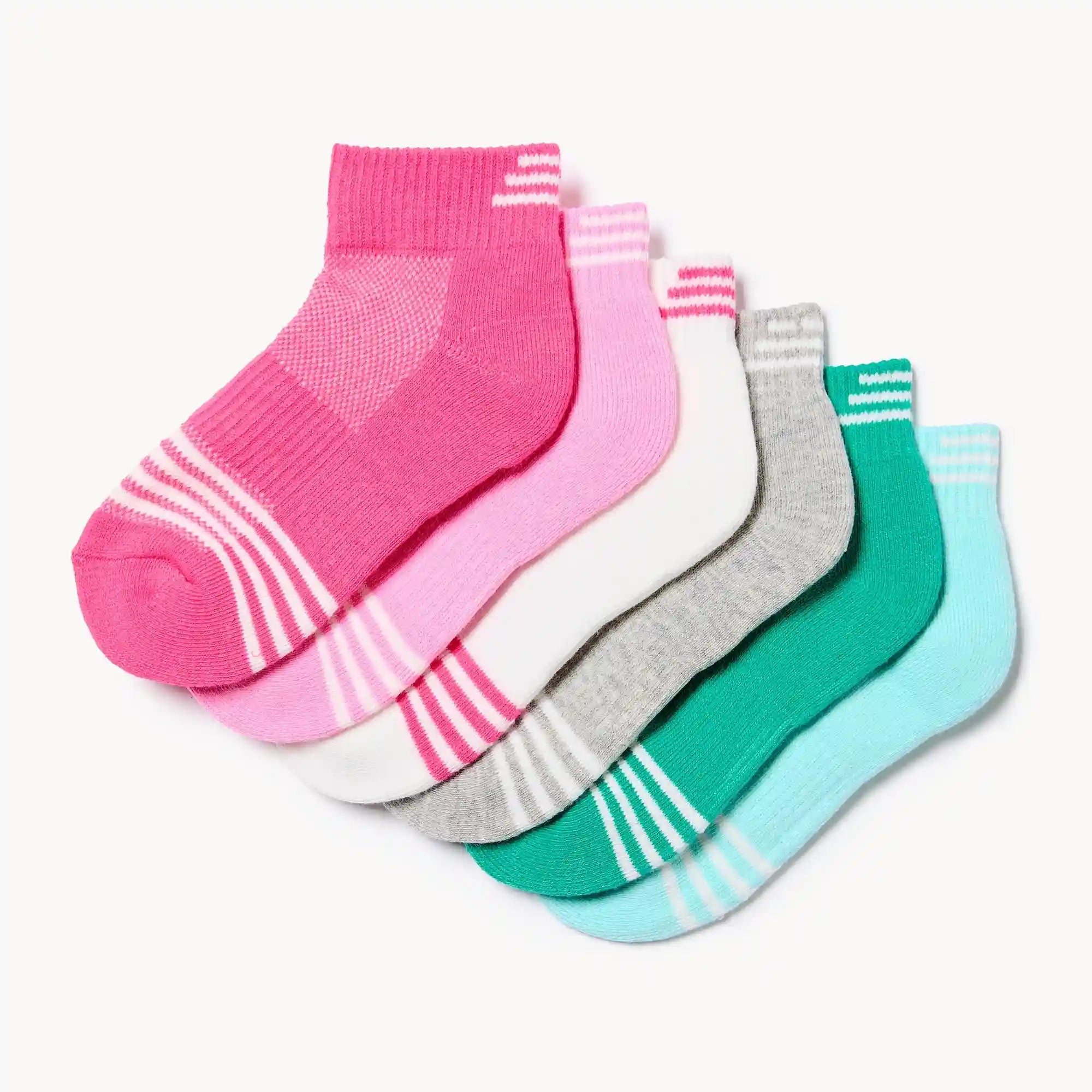 Kid Girls' 6-Pack Ankle Socks
