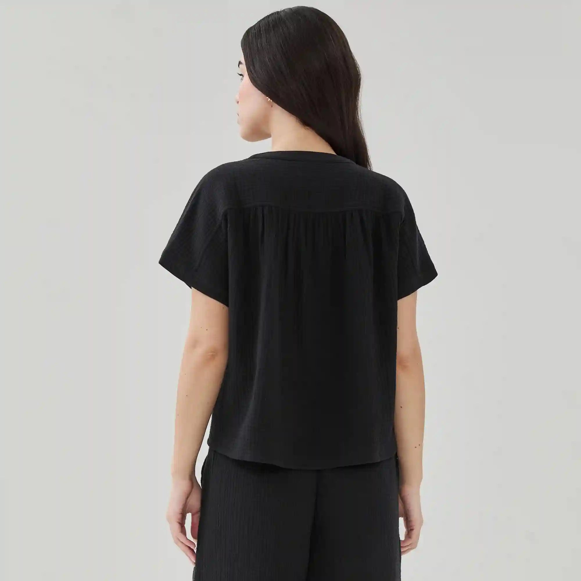 Gauze Dolman Top
