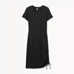 Active Side Ruched Midi Dress