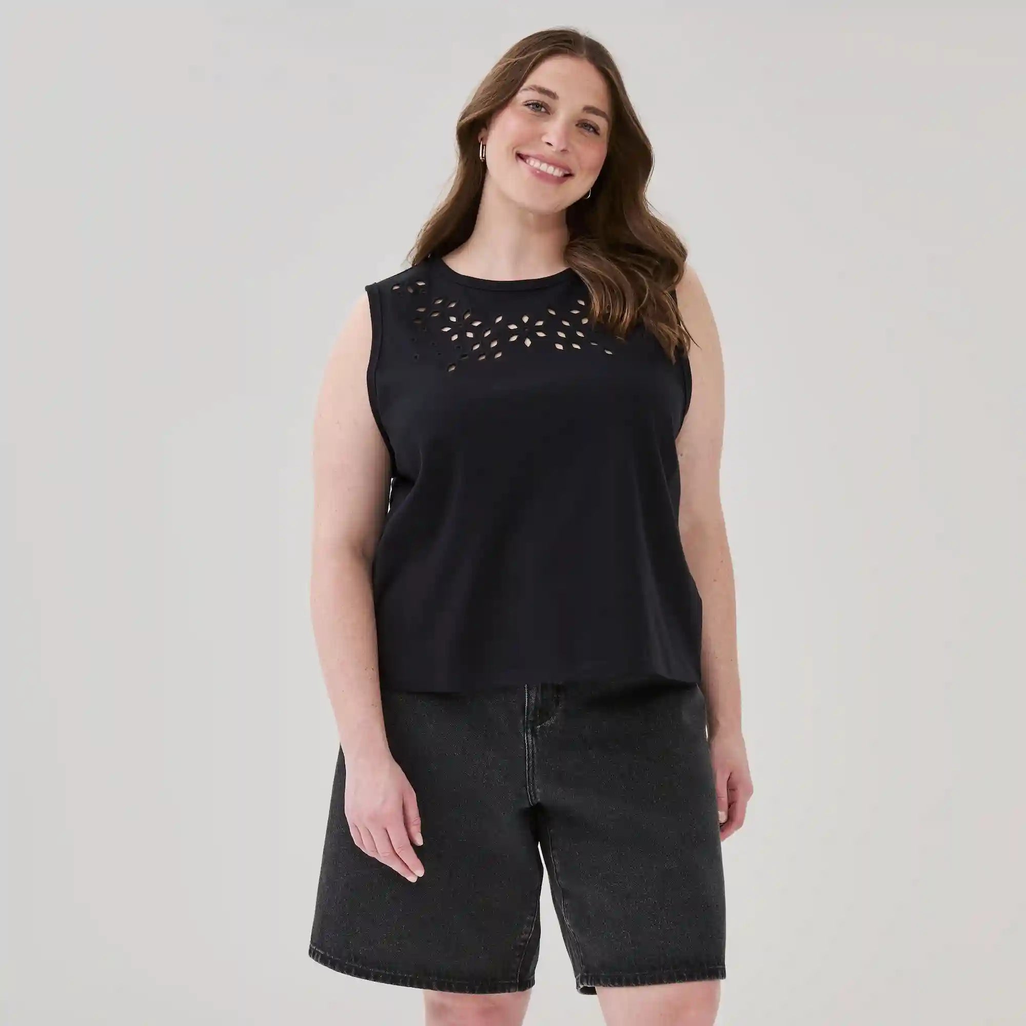 Women+ Embroidered Tank
