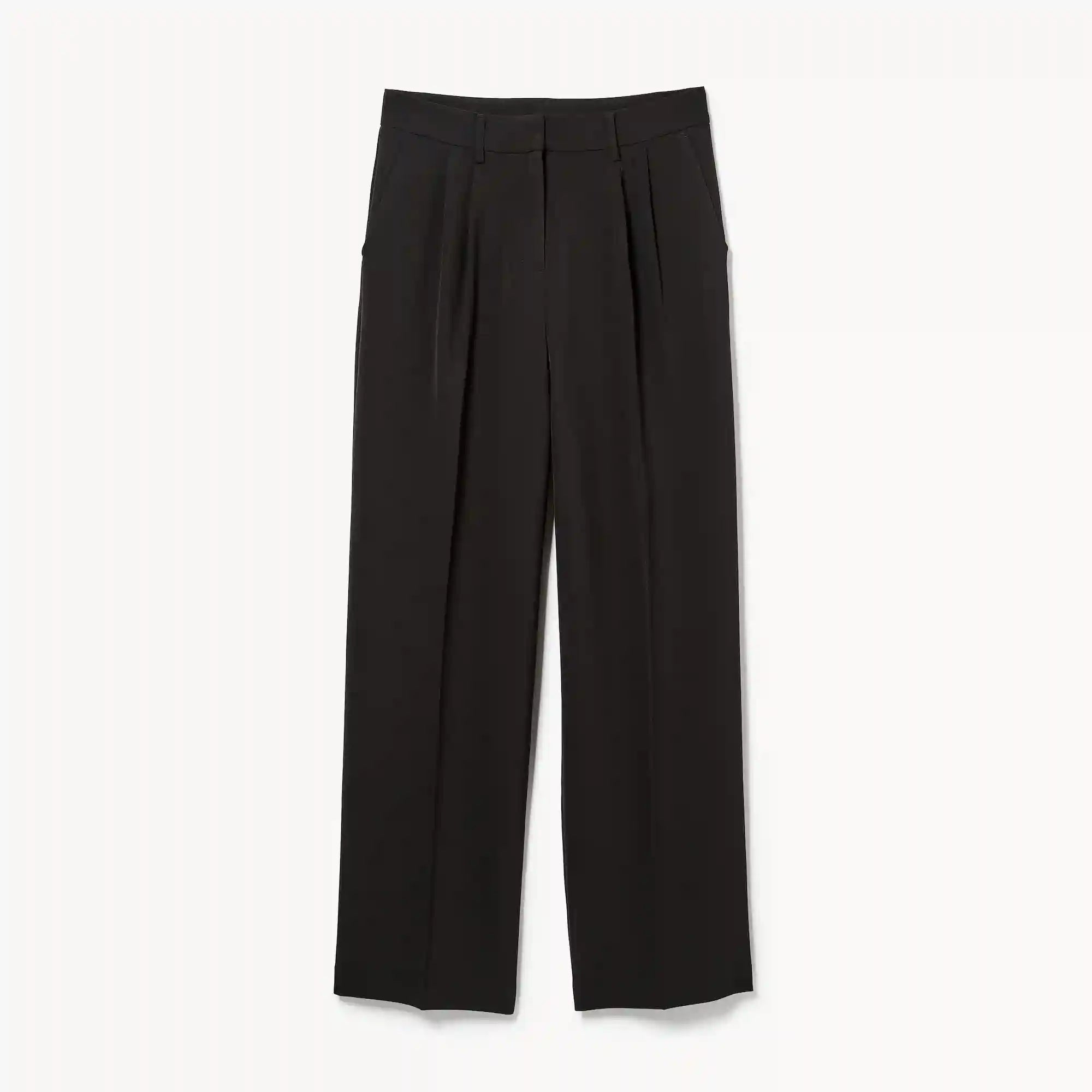 Wide Leg Pleated Trouser