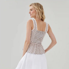 Printed Peplum Blouse