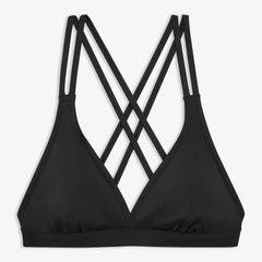 Cross-Back Strap Swim Top