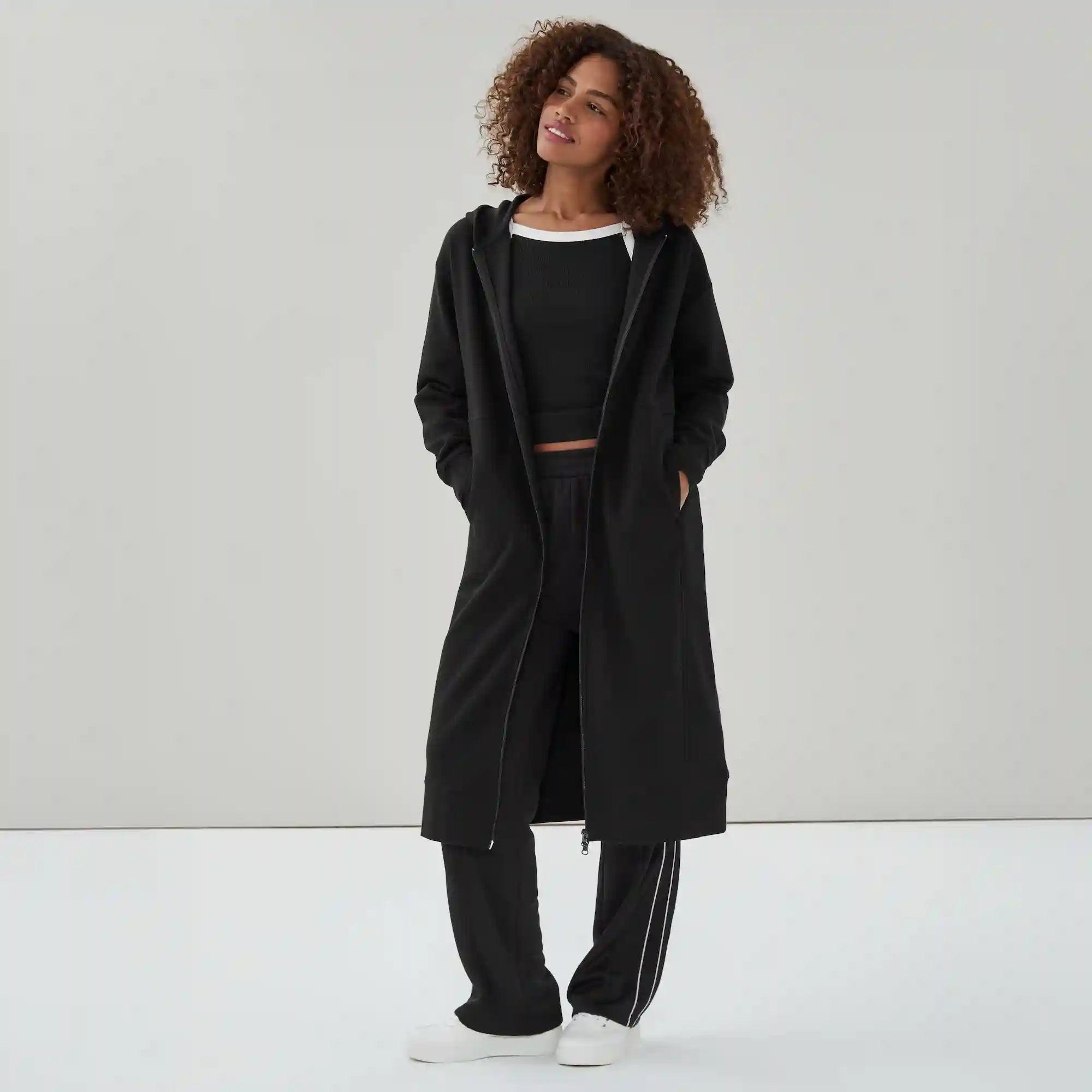 CozyFleece Long Hooded Jacket