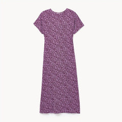 Printed Dolman Sleeve Midi Dress