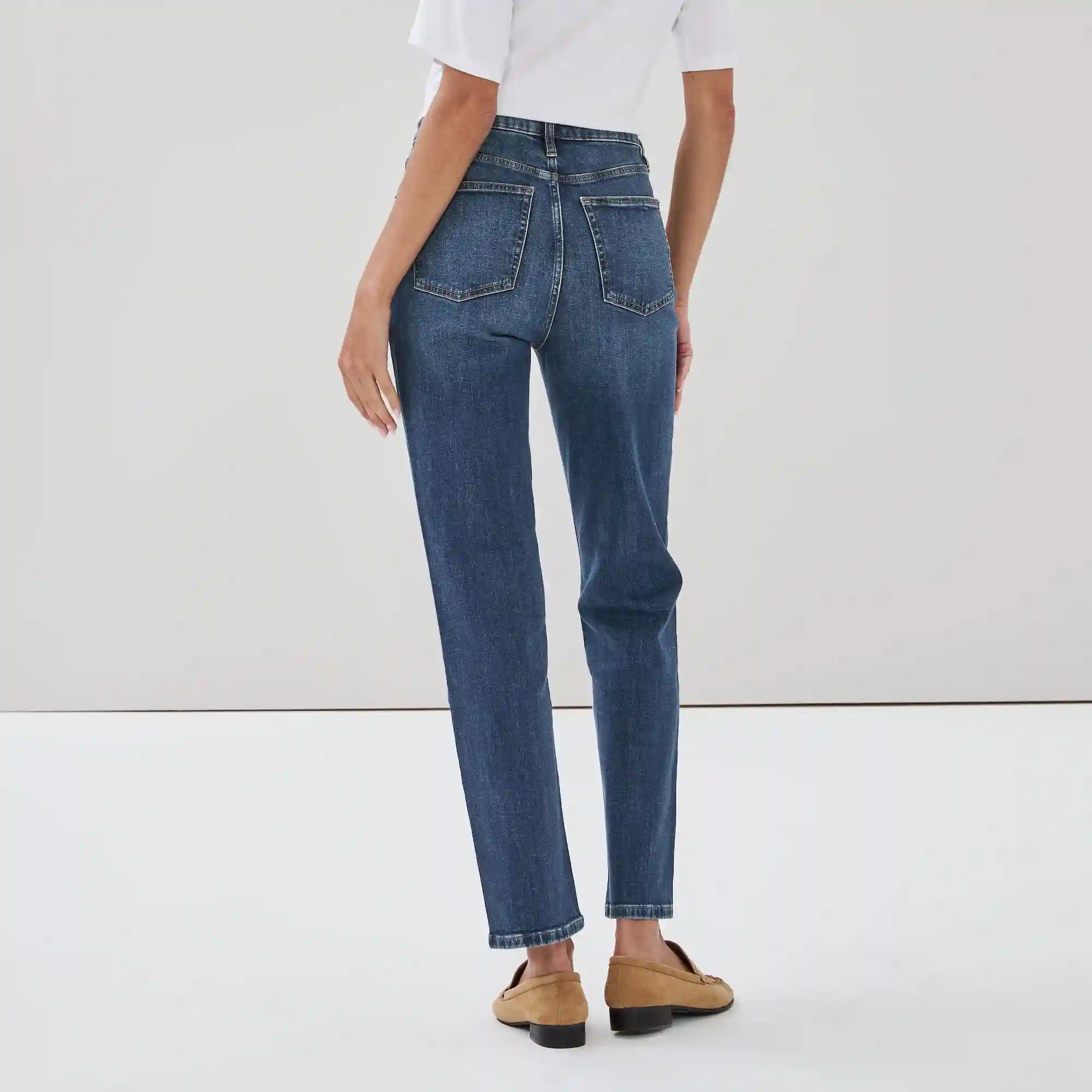 High Rise Straight Leg Jean