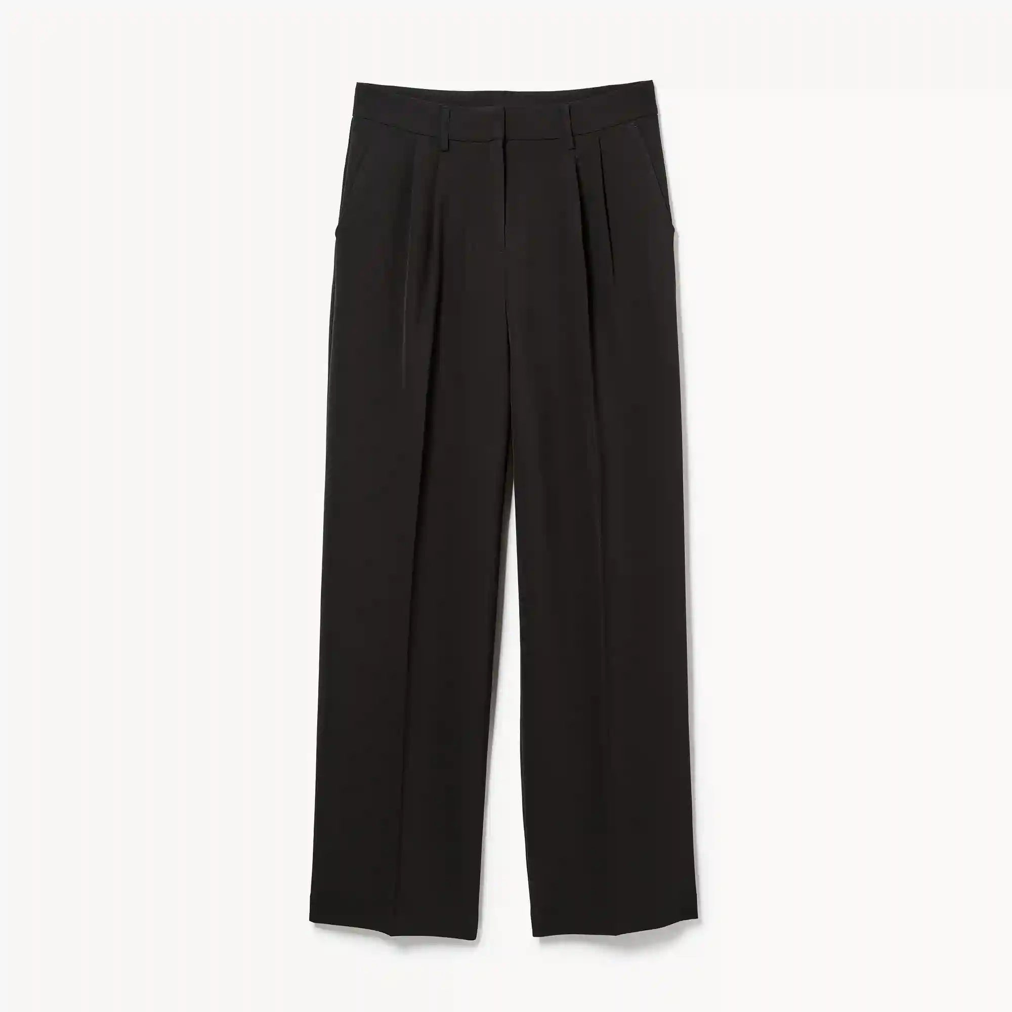 Wide Leg Pleated Trouser