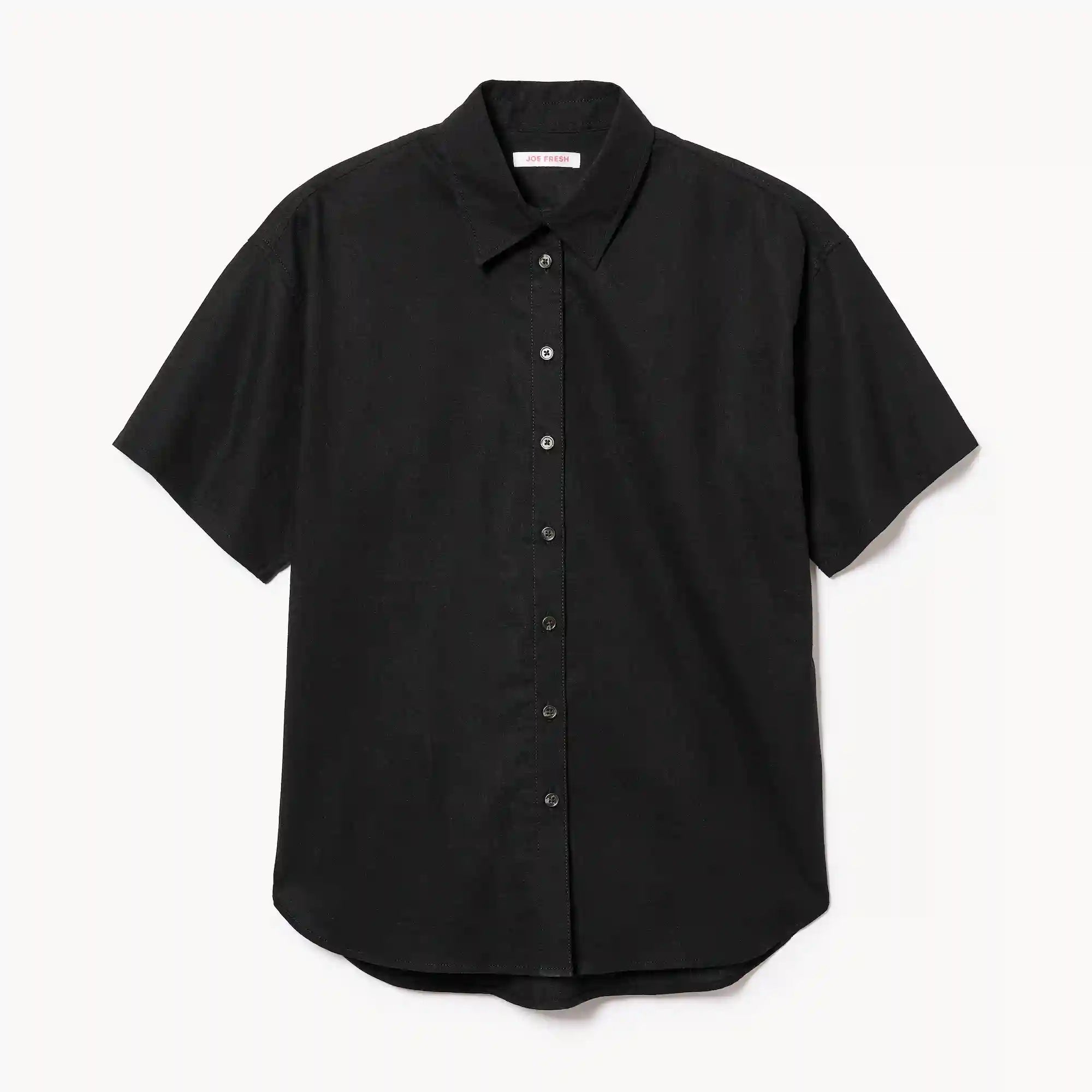 Linen Cotton Button-Up Shirt