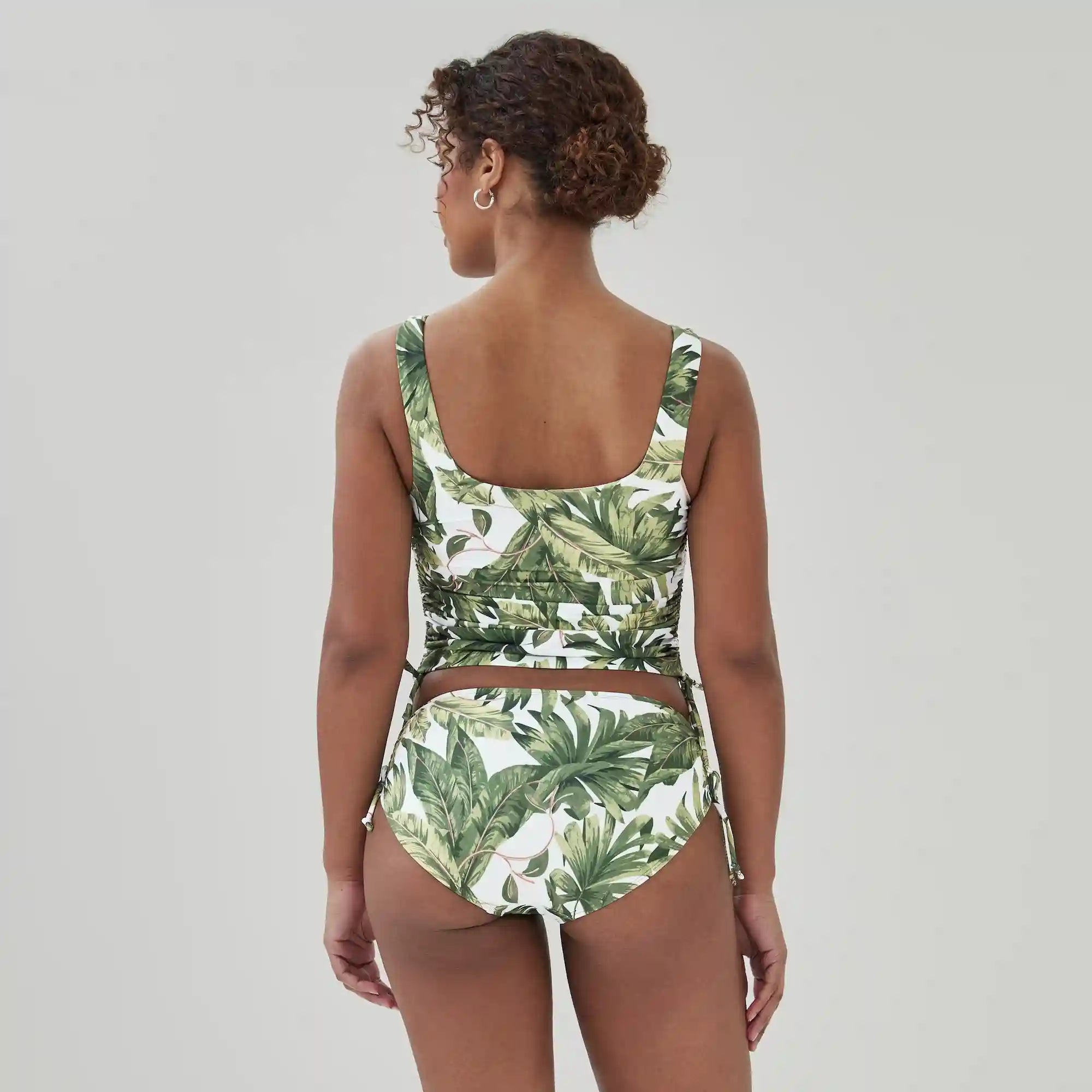 Printed Side Cinch Tankini
