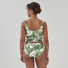 Printed Side Cinch Tankini