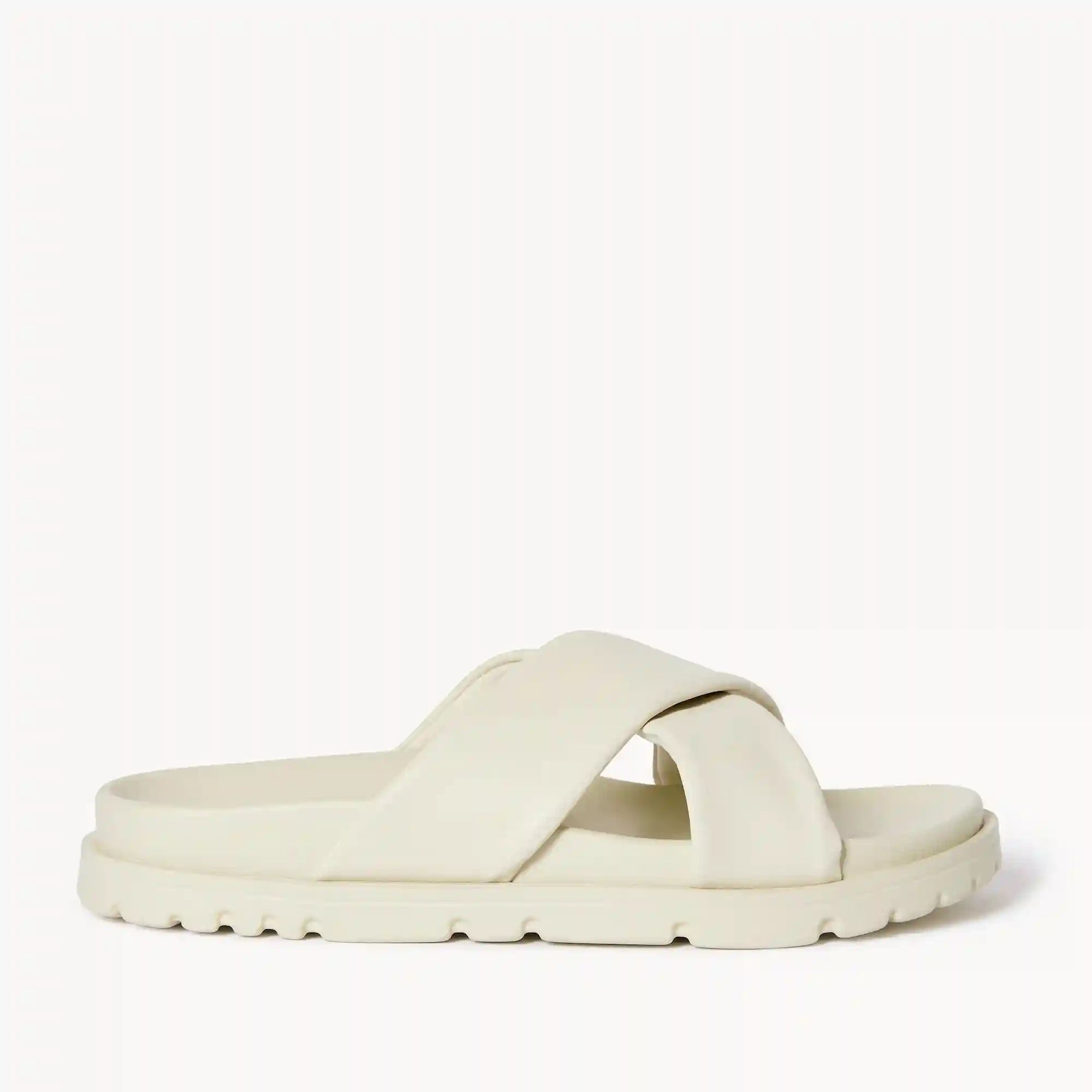 Faux Leather Crisscross Sandals