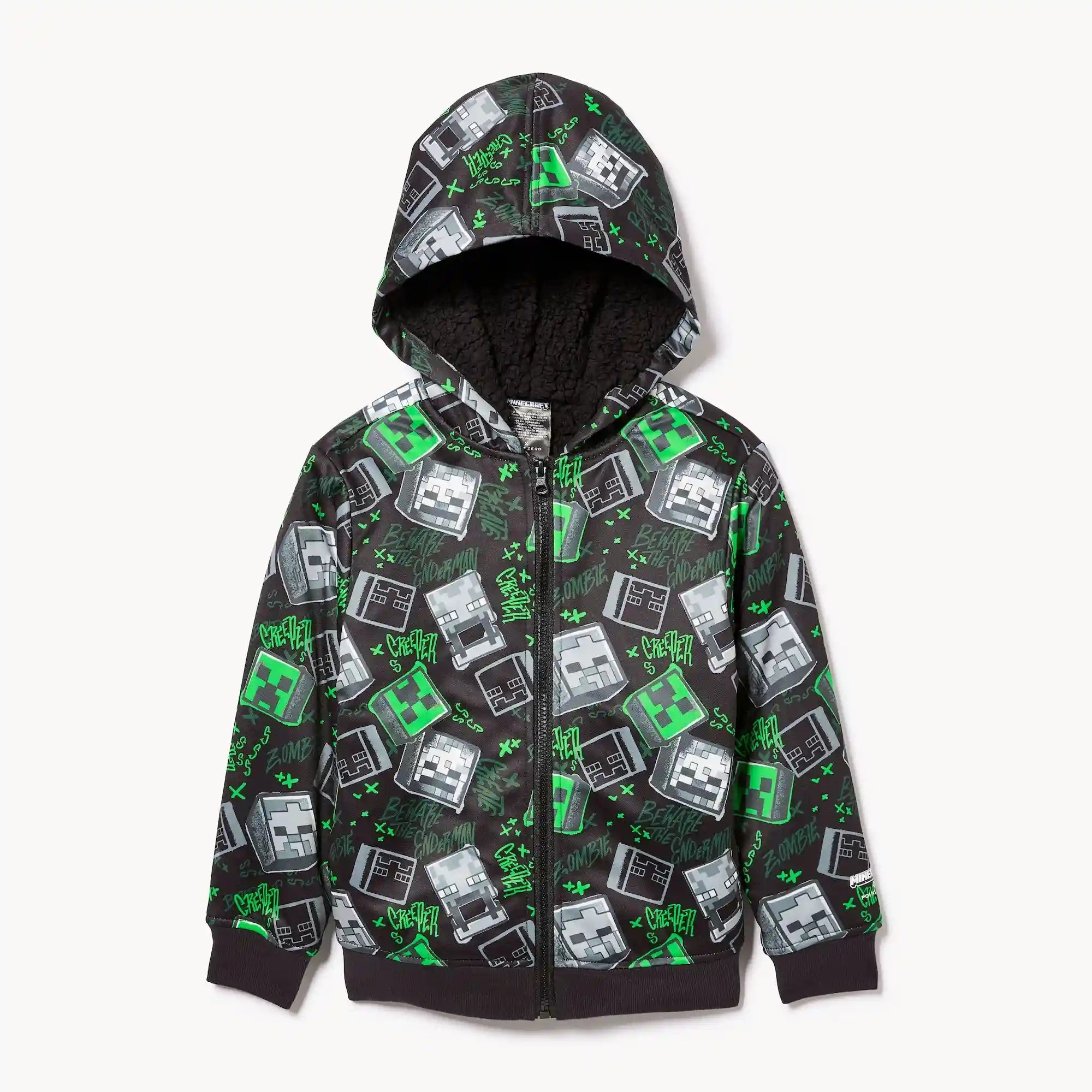 Toddler Boys' Minecraft Zip-Up Hoodie