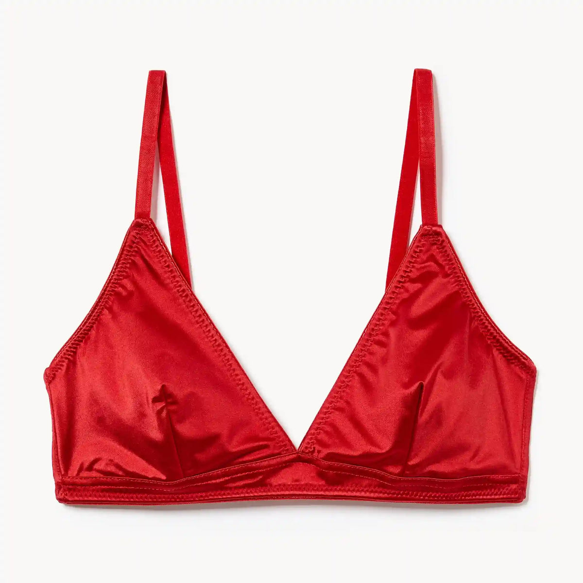 Satin Triangle Bralette