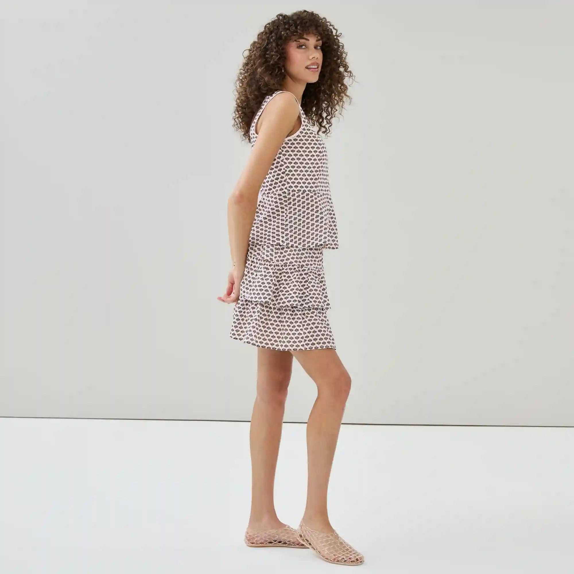 Ruffled Mini Skirt