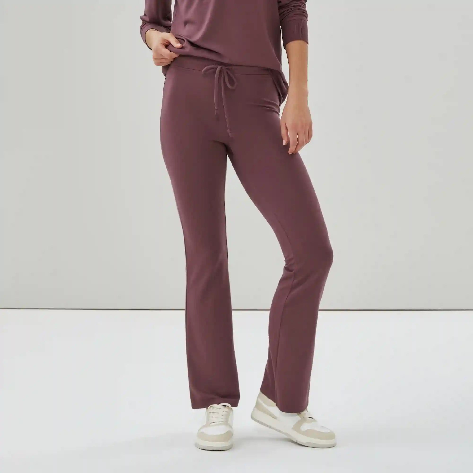 Micro French Terry Flared Sweatpant