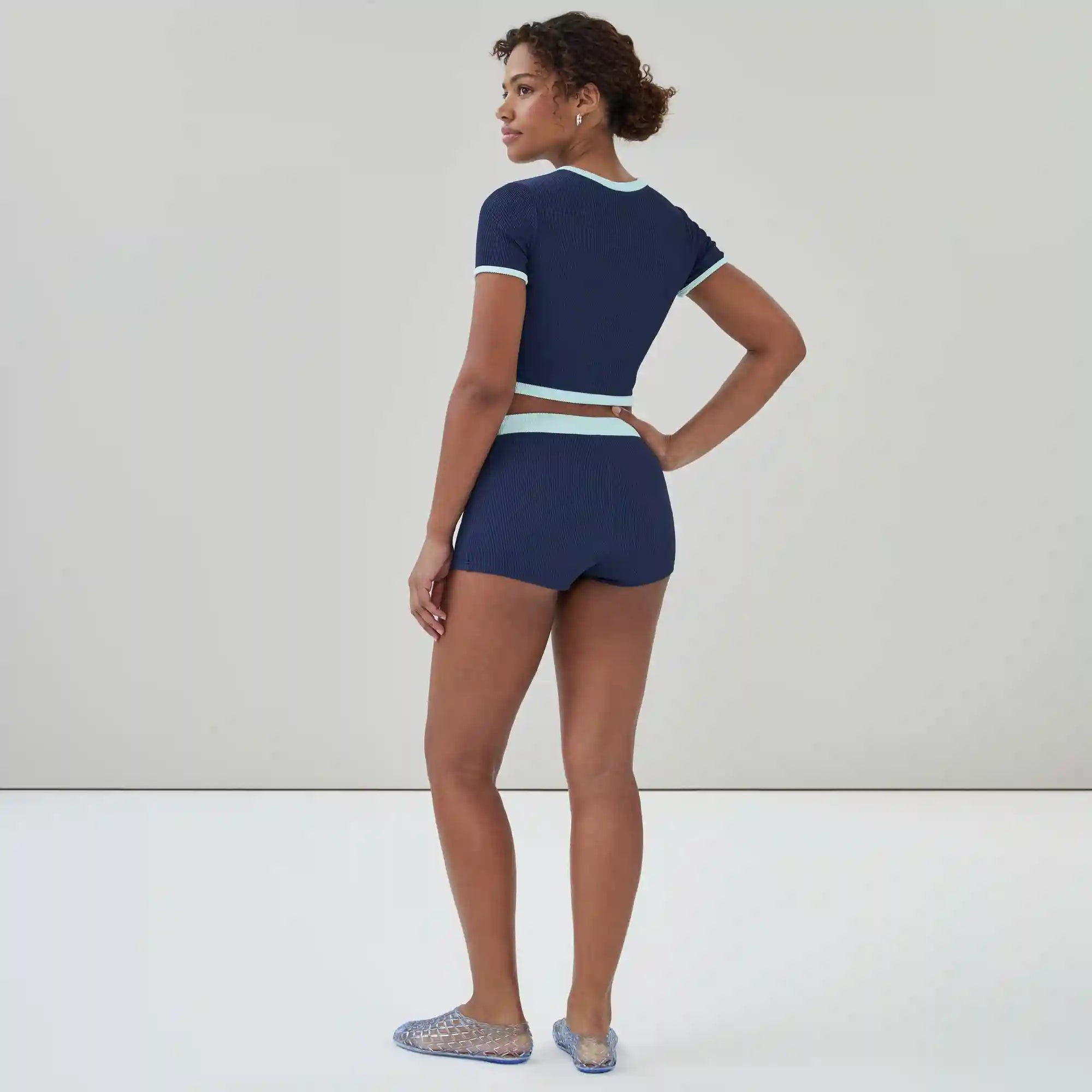 Cropped Swim Top