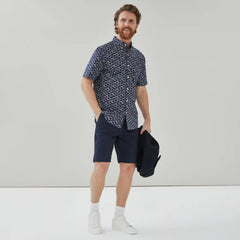 Men's Printed Button-Down Shirt