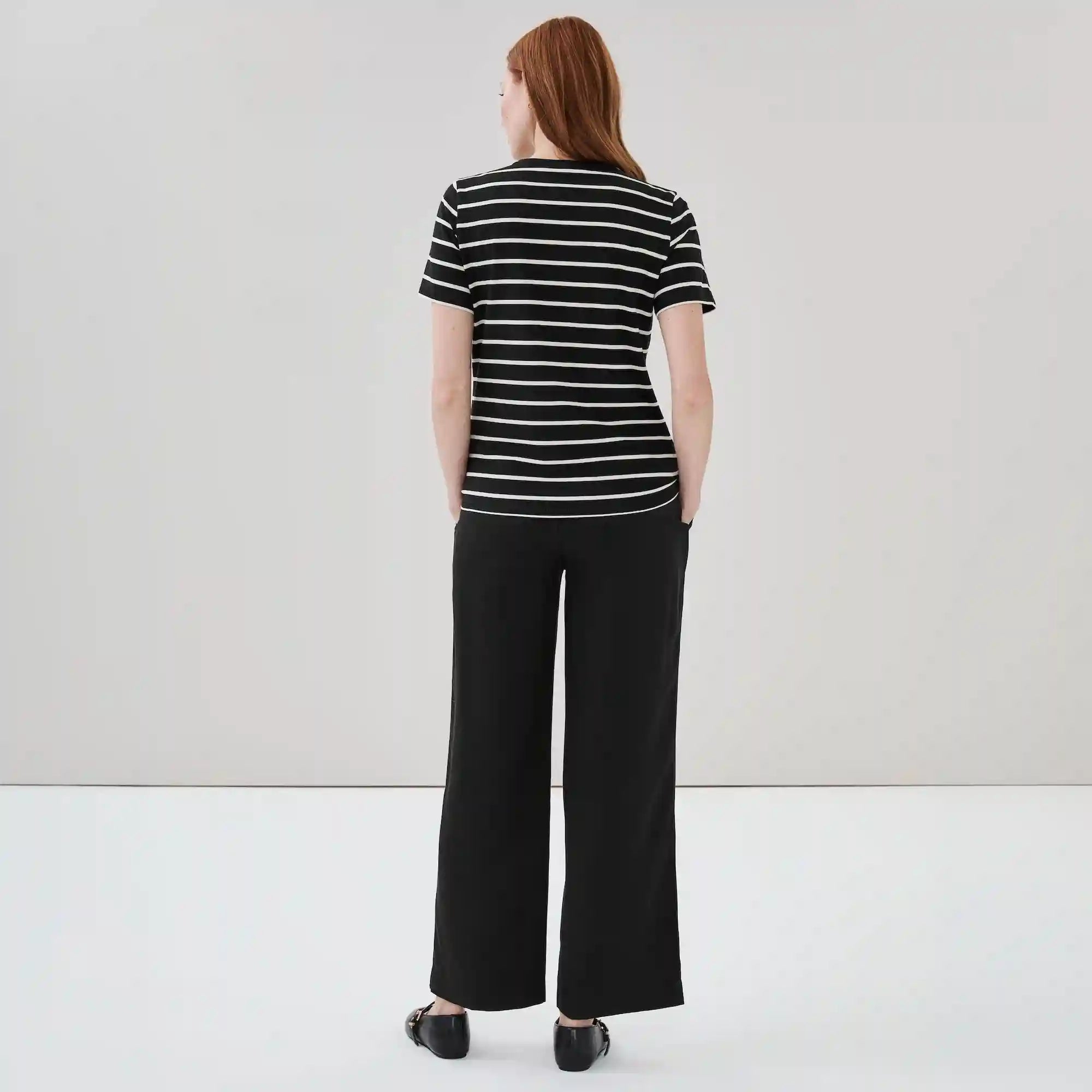 V-Neck Striped T-Shirt