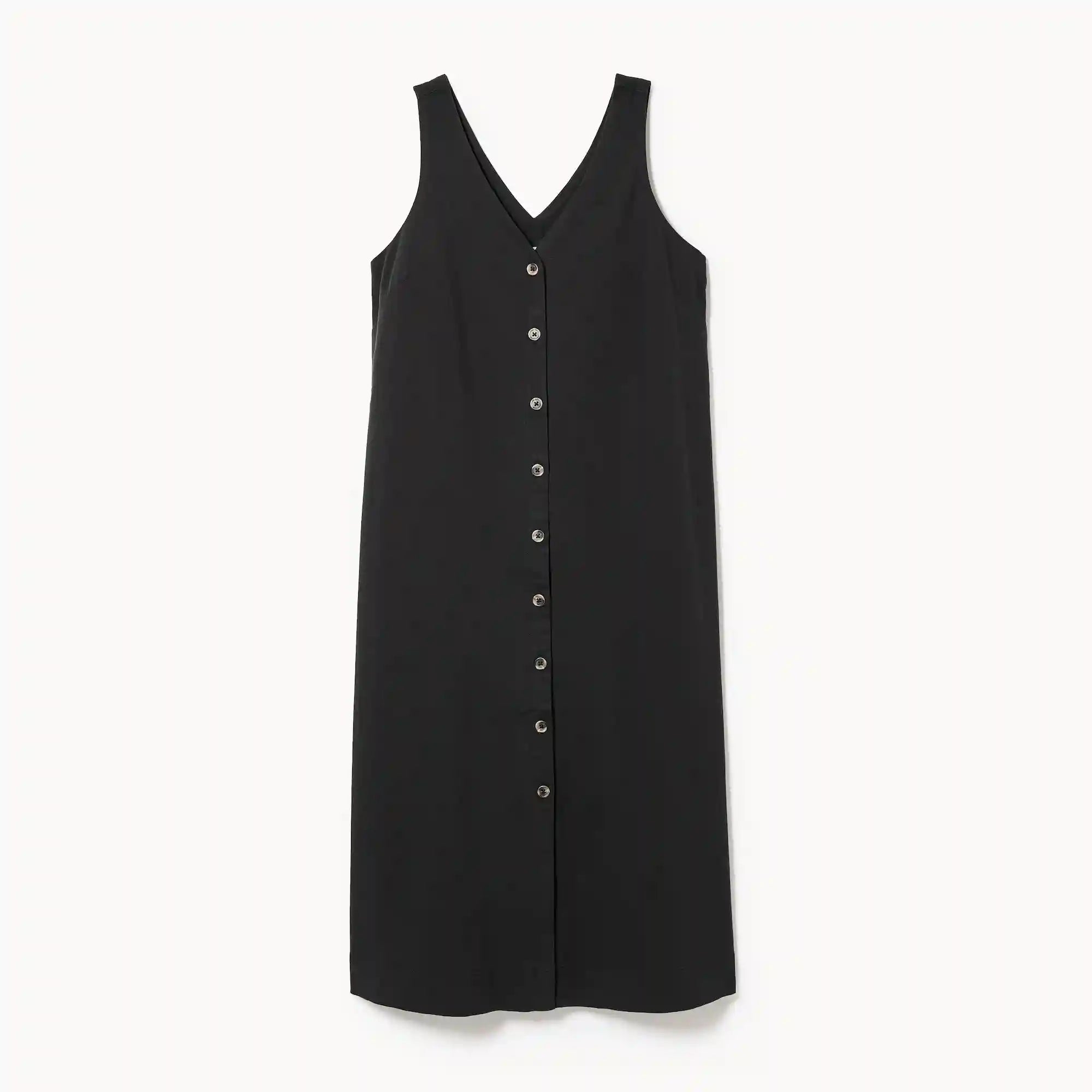 Button Front Midi Dress