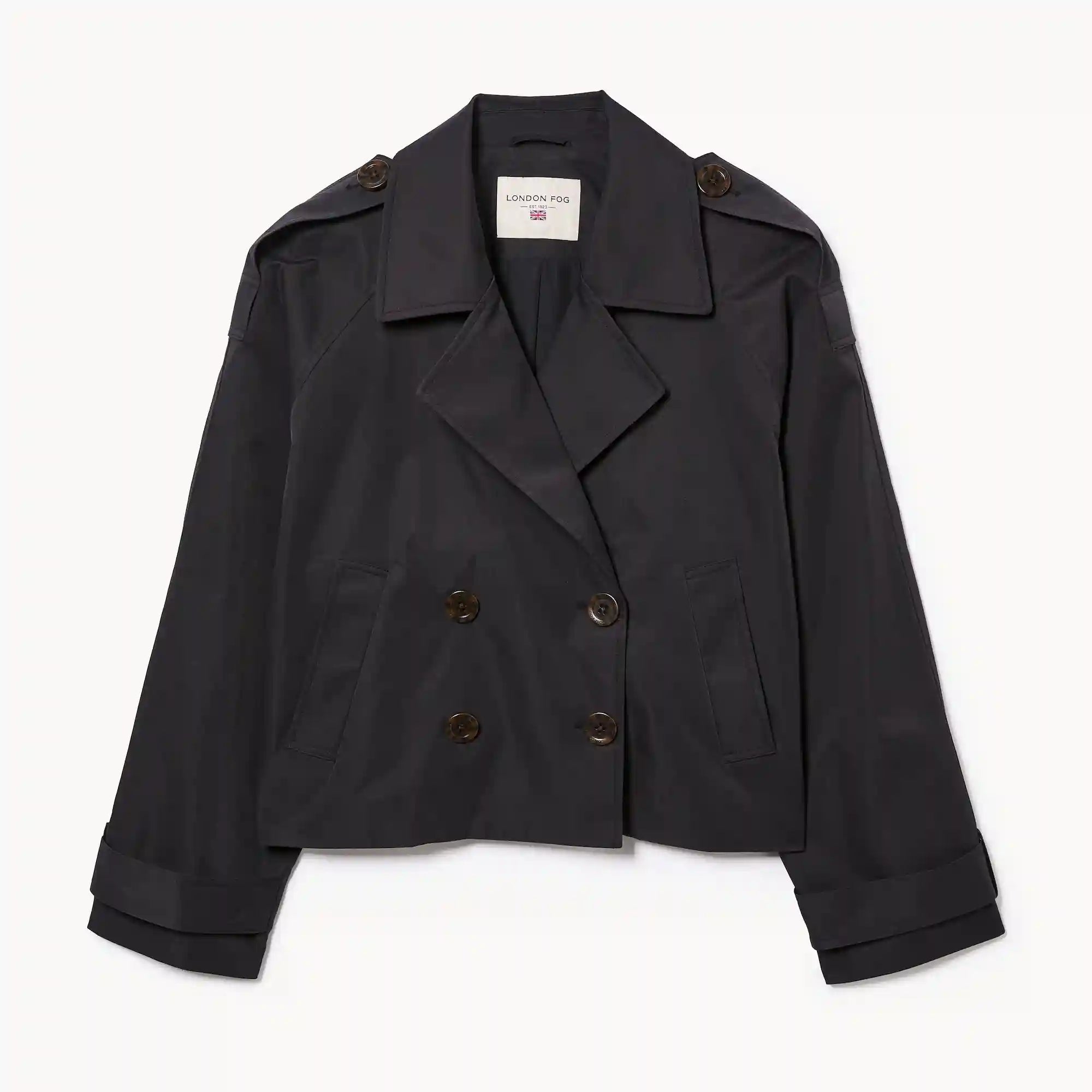 London Fog Cropped Trench Coat