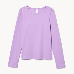 Kid Girls' Ribbed Long Sleeve Top