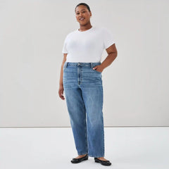 Women+ High Rise Straight Leg Jean