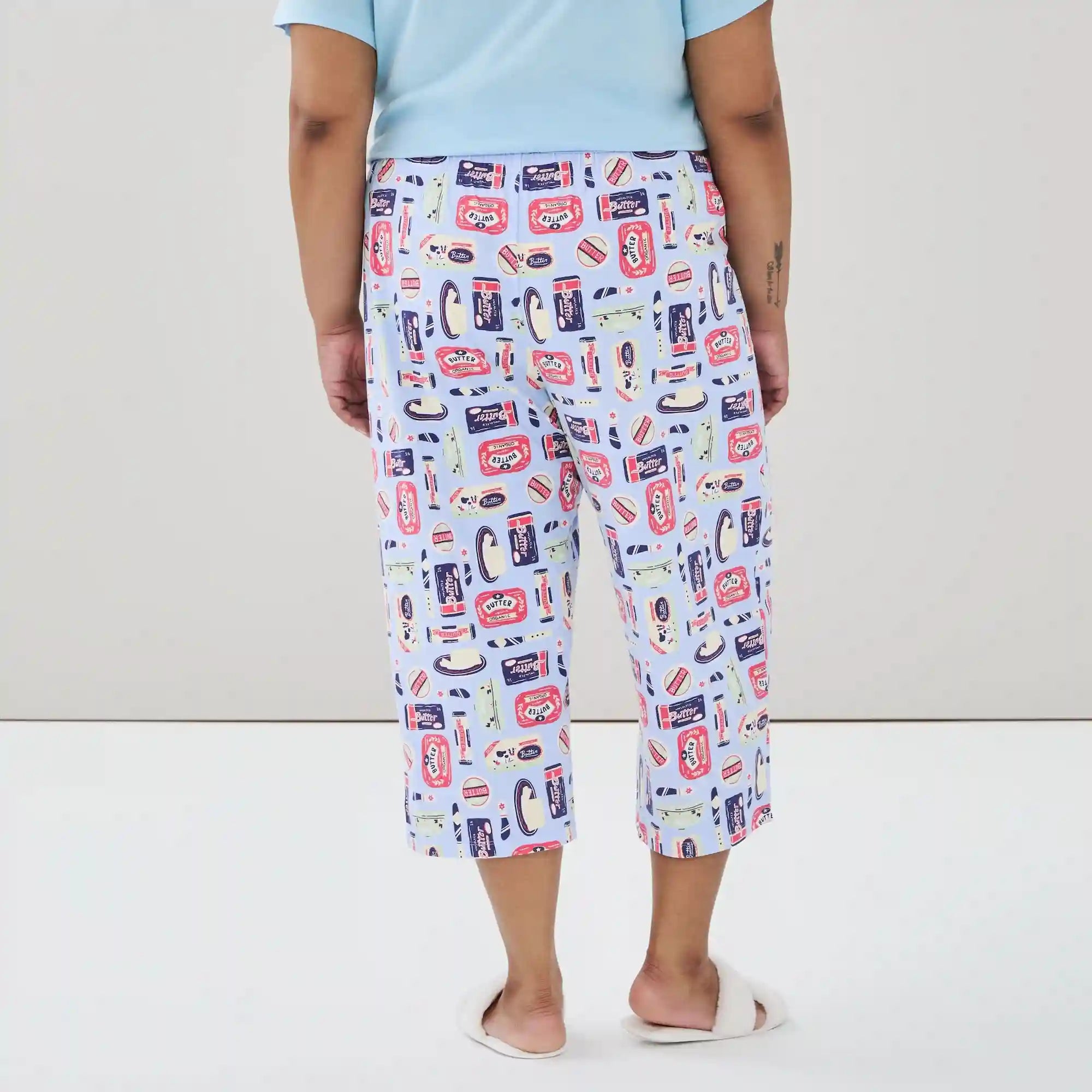 Women+ Printed Cropped Sleep Pant